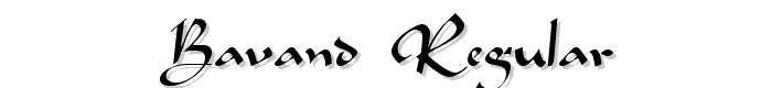 Bavand Regular font
